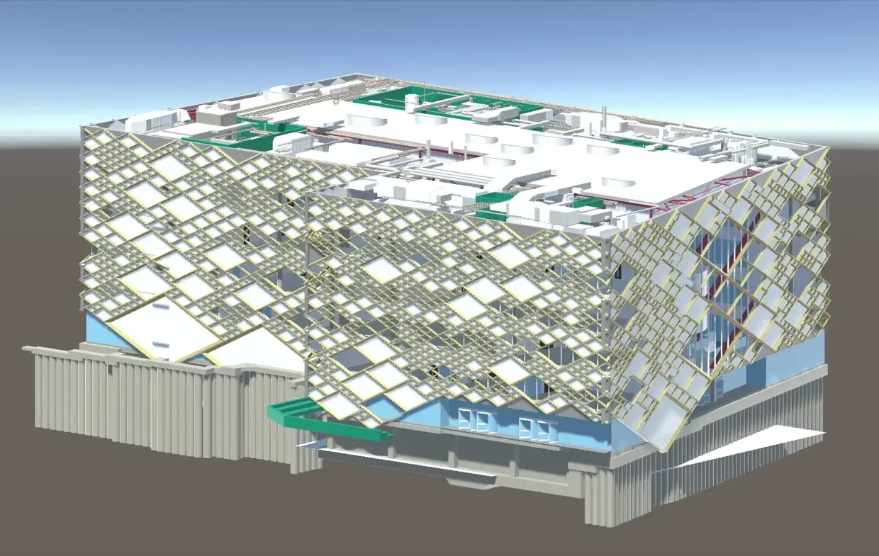 The Diamond Building’s architectural BIM model